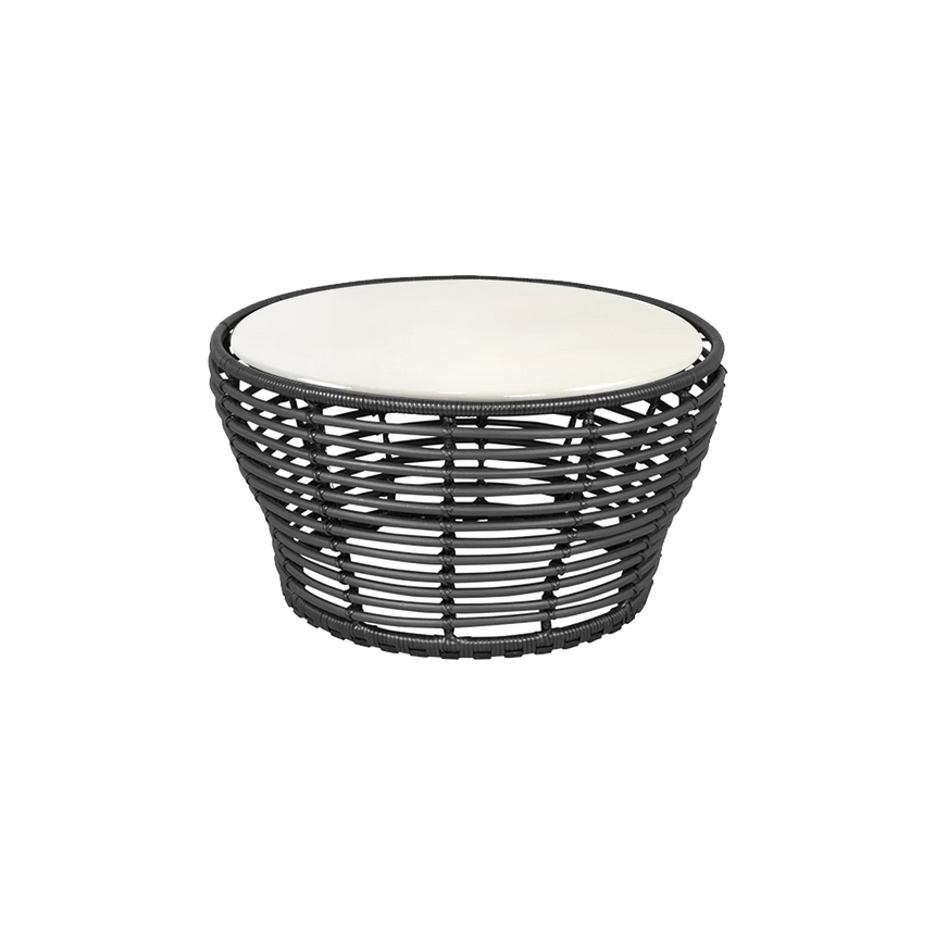 Basket kő kerti dohányzóasztal Ø75