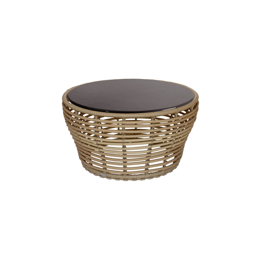 Basket kő kerti dohányzóasztal Ø75