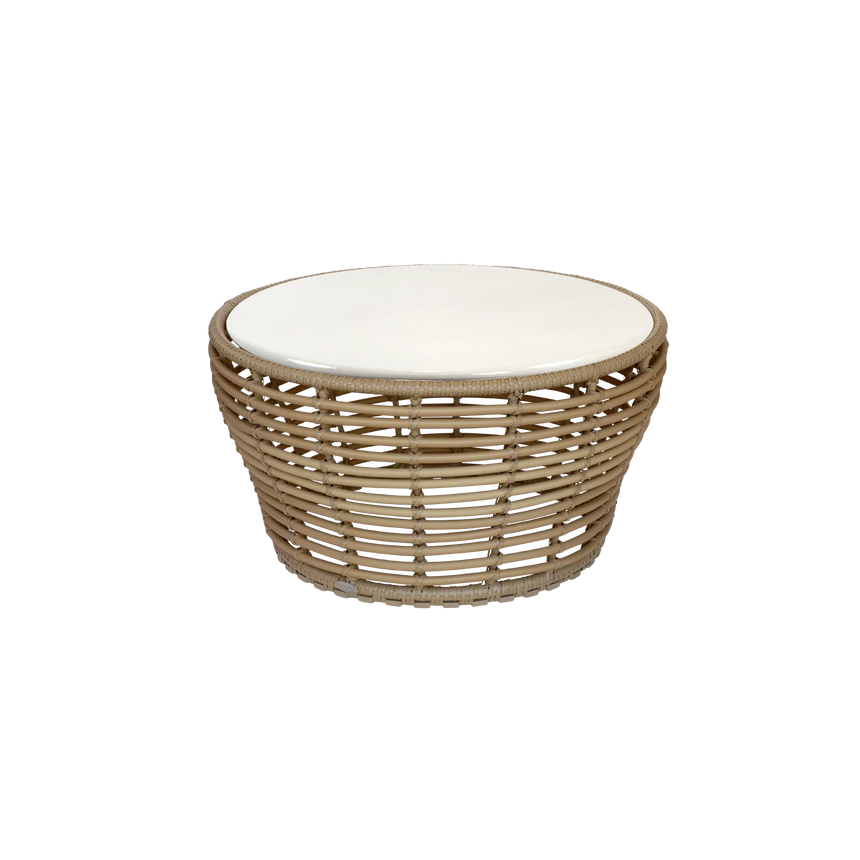 Basket kő kerti dohányzóasztal Ø75