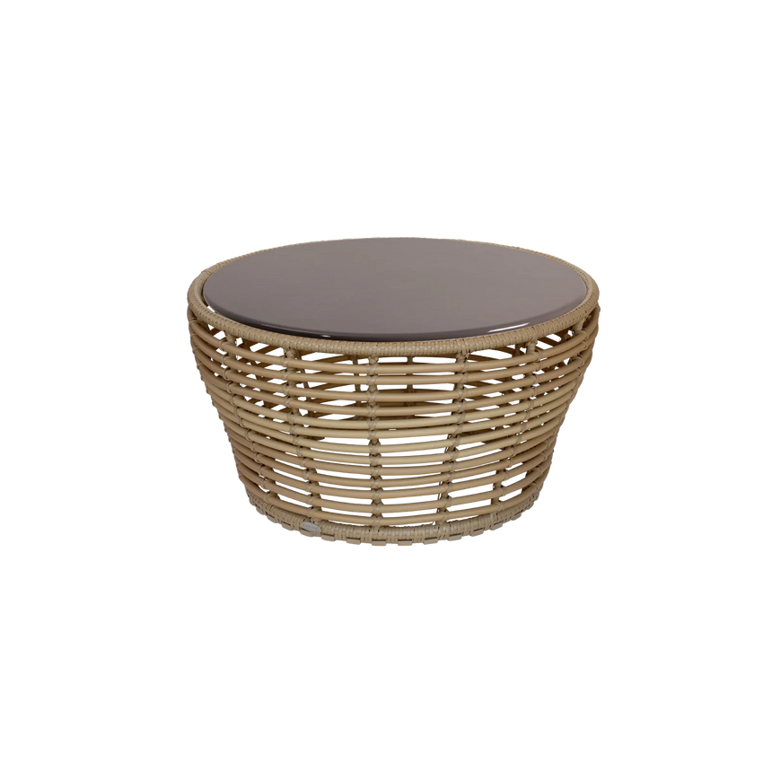 Basket kő kerti dohányzóasztal Ø75