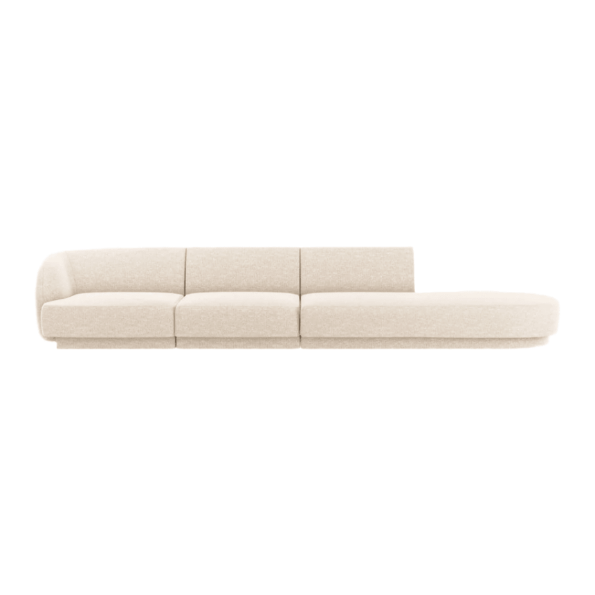 Miley 4-seater right-hand chenille sofa