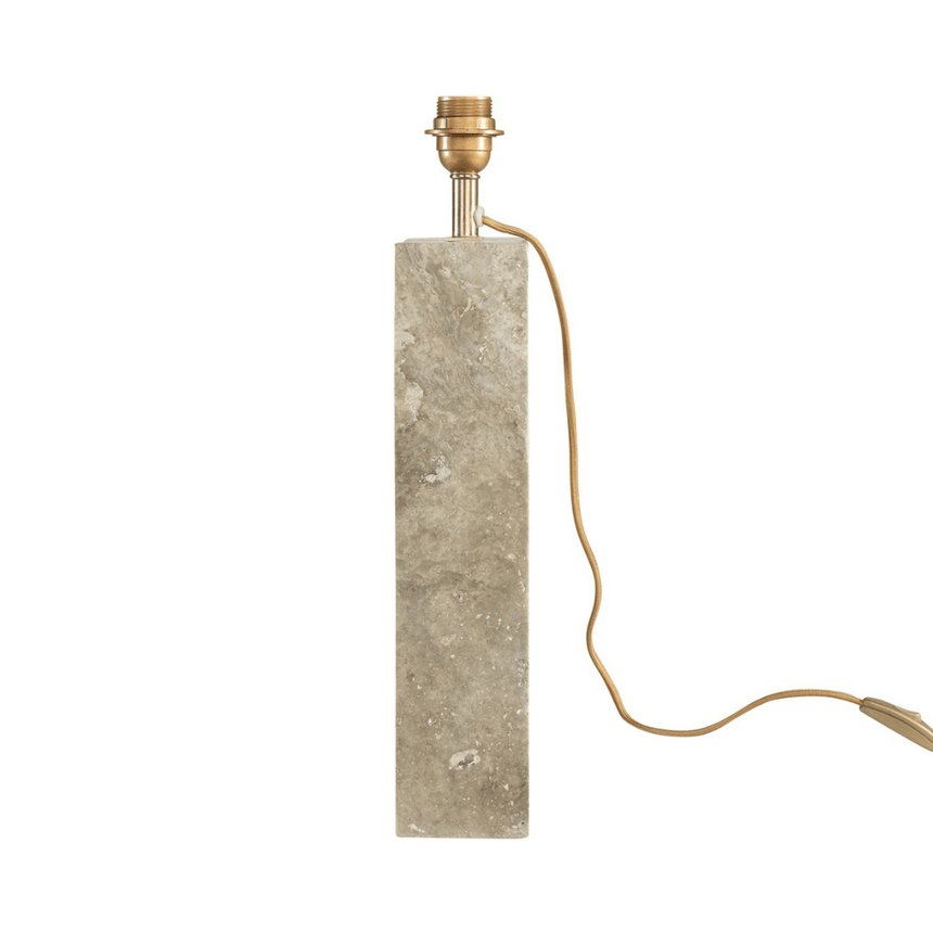 Reso Two limestone table lamp base