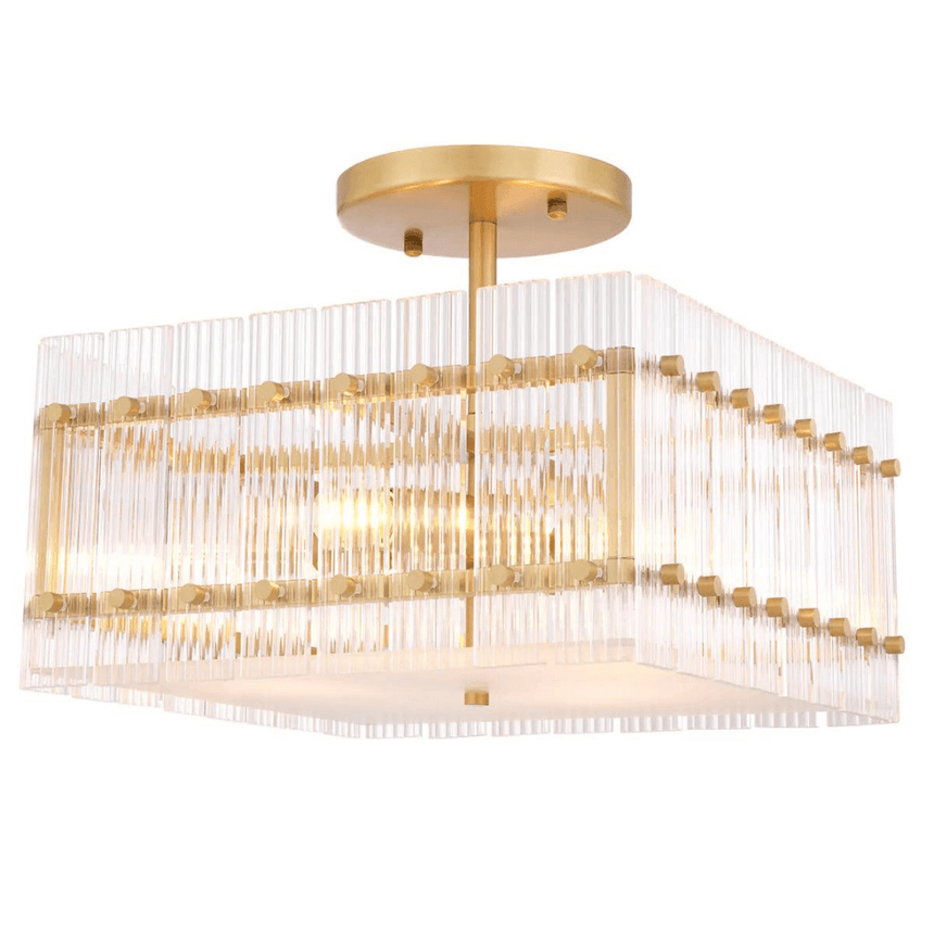 Ruby Square glass ceiling lamp