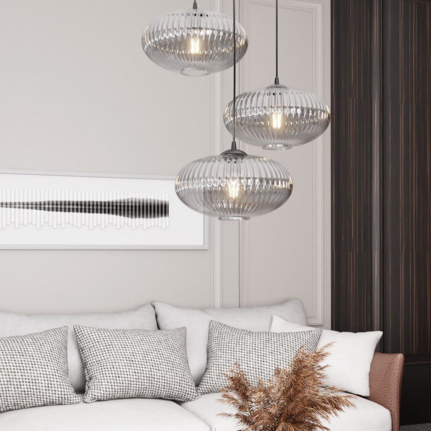 Coco 3 BL Prem üveg függőlámpa