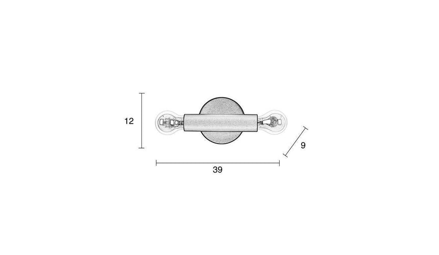 Hawk fém falilámpa-2