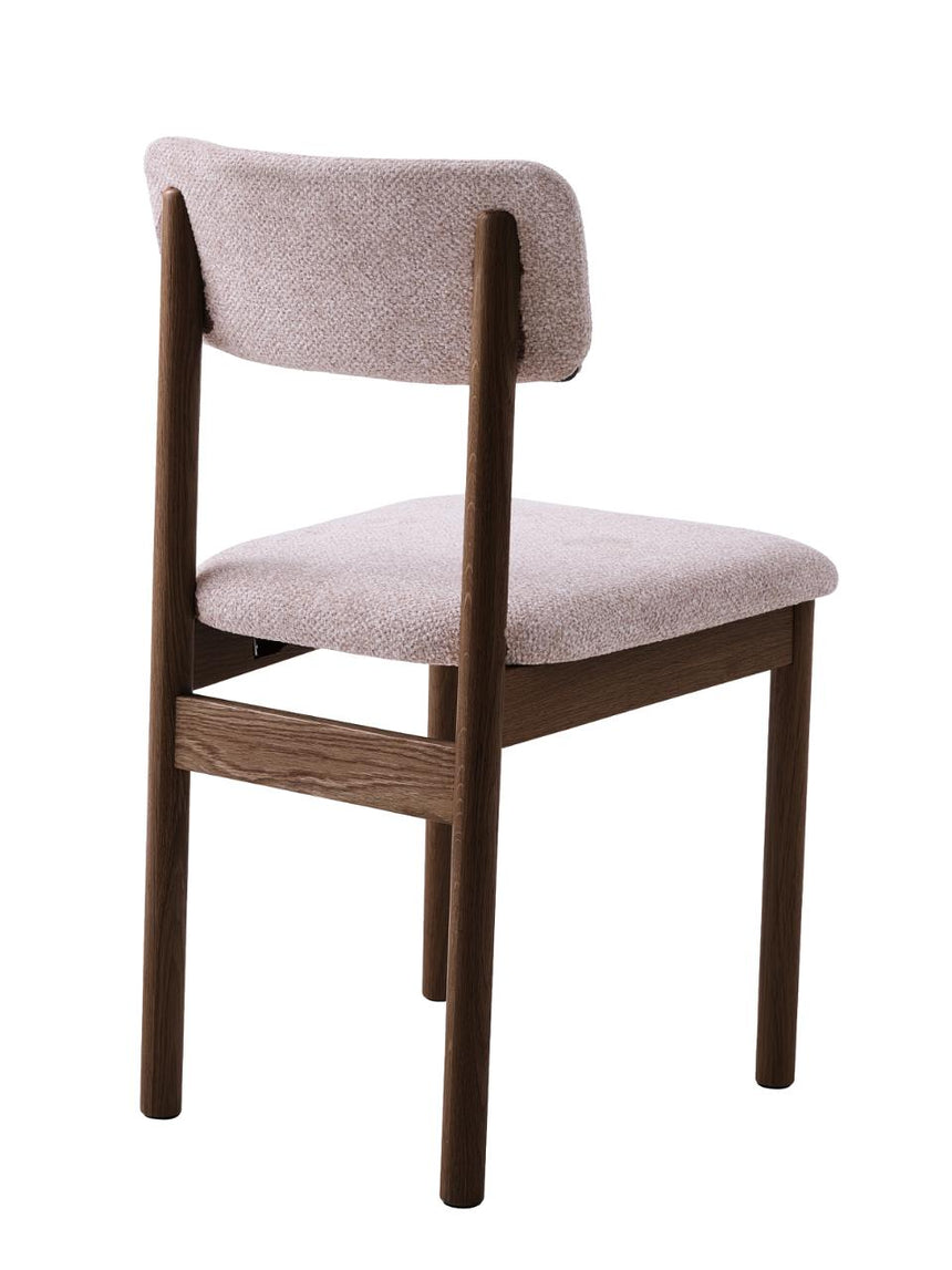 Canora design étkezőszék – Bouclé kárpittal és tölgyfa lábakkal