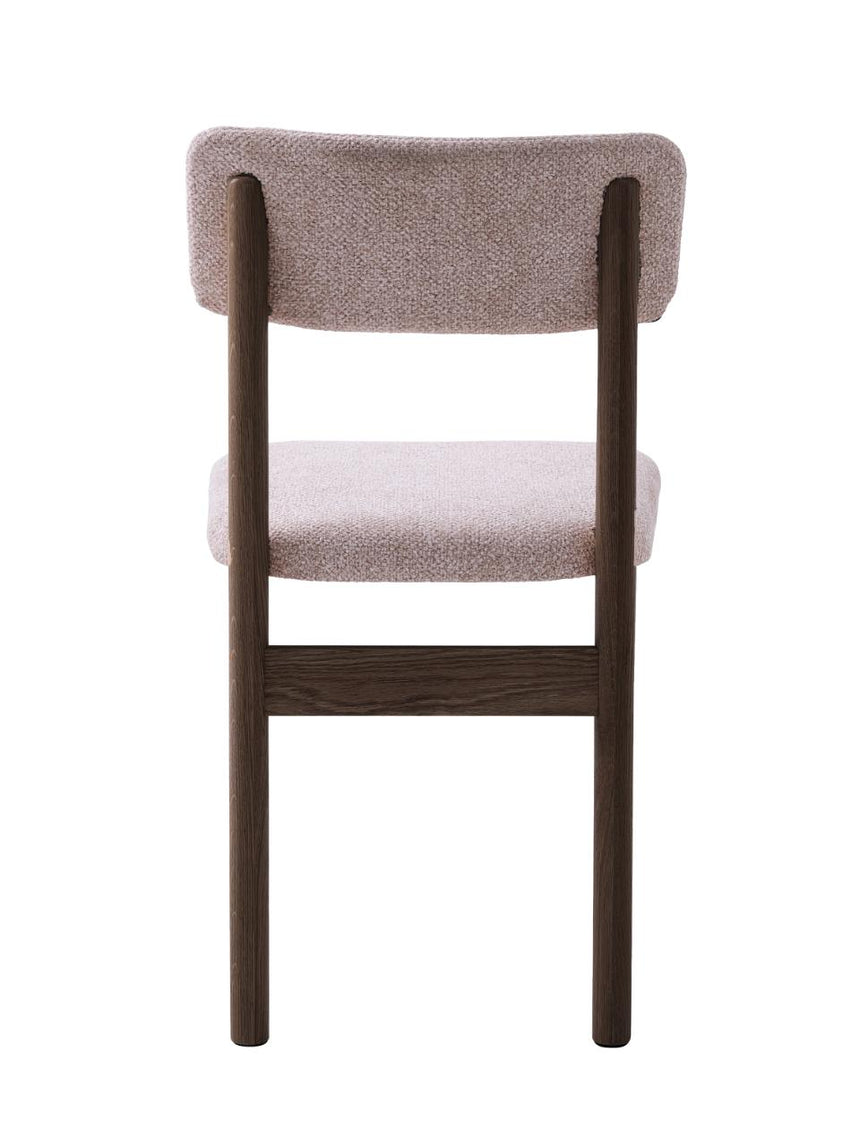 Canora design étkezőszék – Bouclé kárpittal és tölgyfa lábakkal