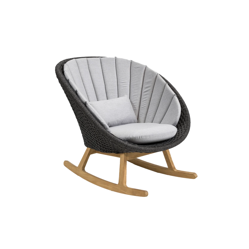 Peacock szövet kerti hintaszék