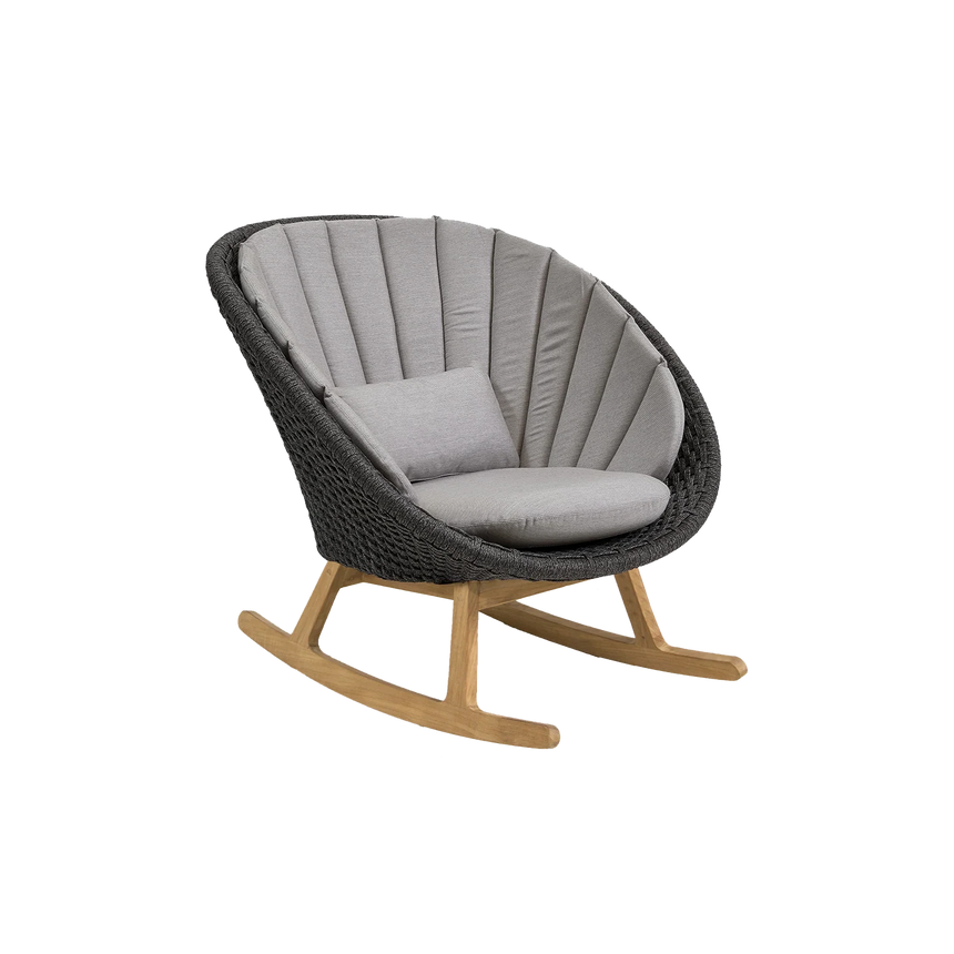 Peacock szövet kerti hintaszék