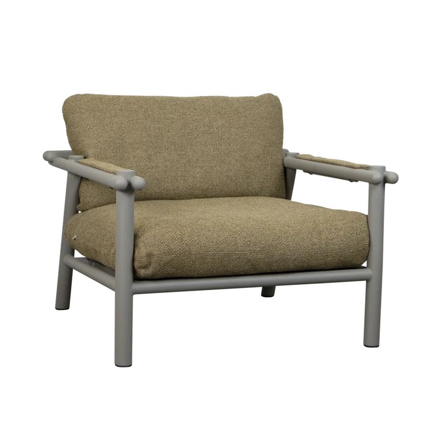 Sticks szövet kerti fotel fém lábbal