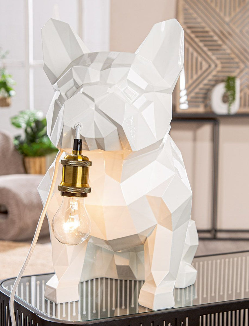 French Bulldog műgyanta asztali lámpa