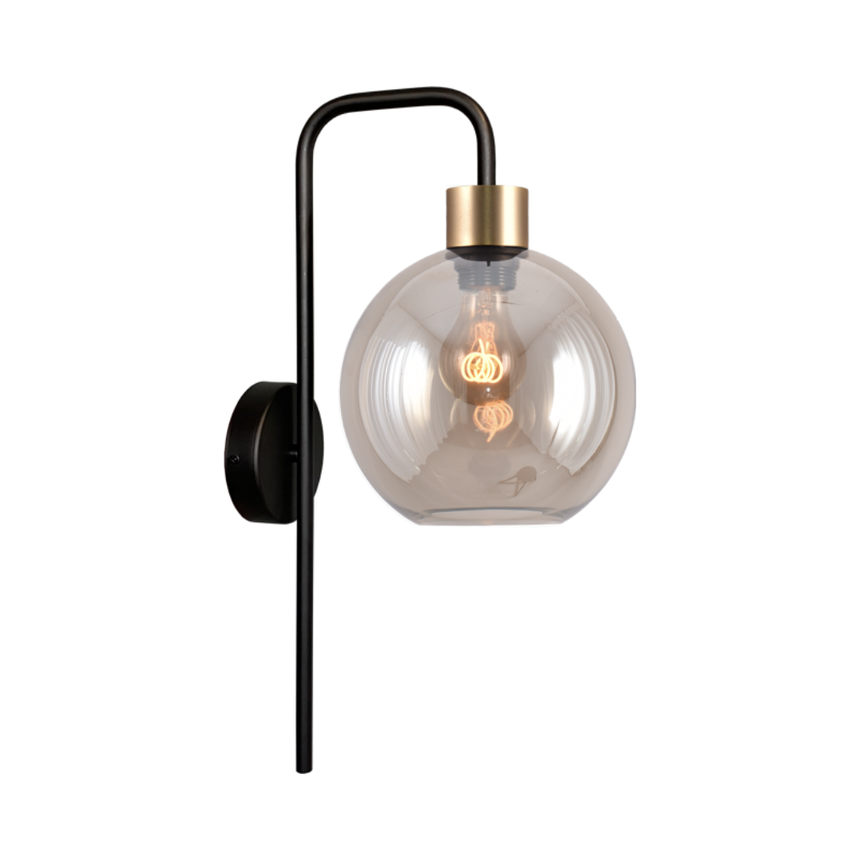 Lava 3-bulb dark gray glass pendant lamp