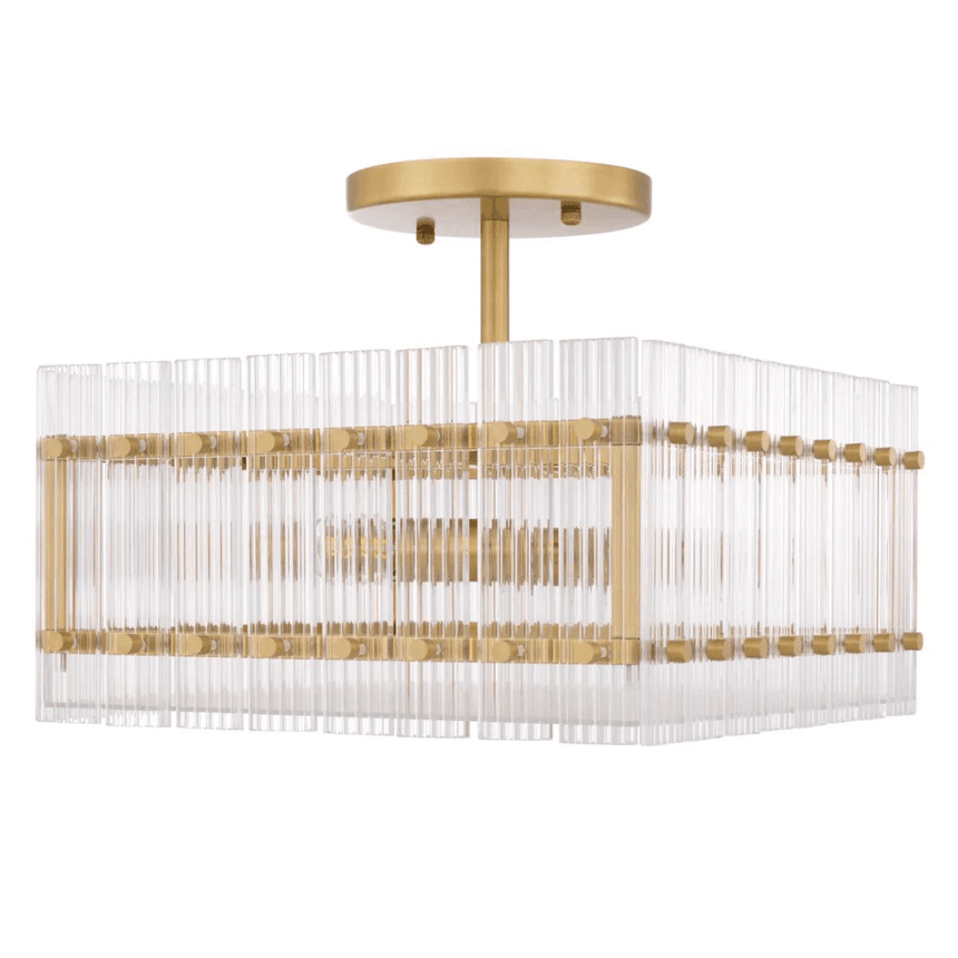 Ruby Square glass ceiling lamp