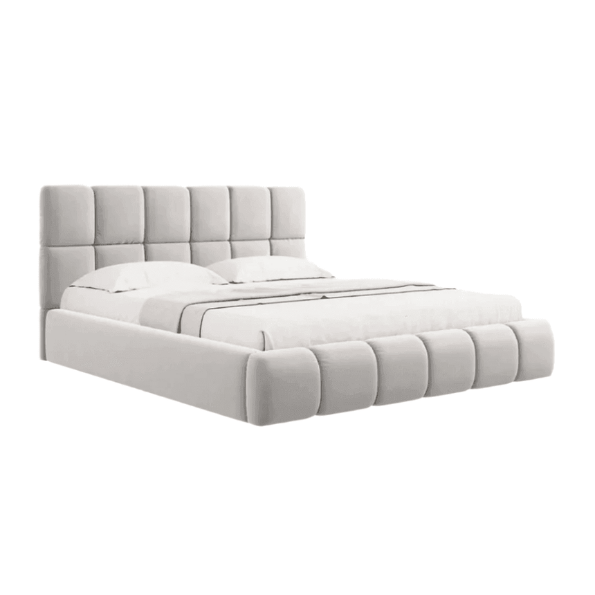 Bellis bouclé bed frame 200x200