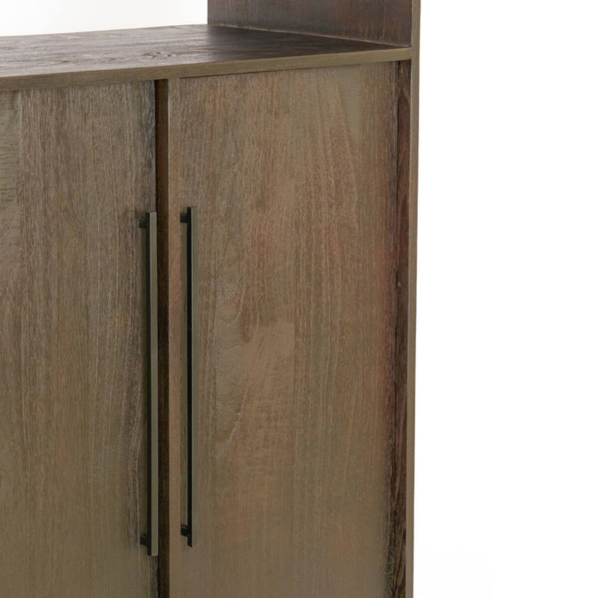 Yellow wooden dining table