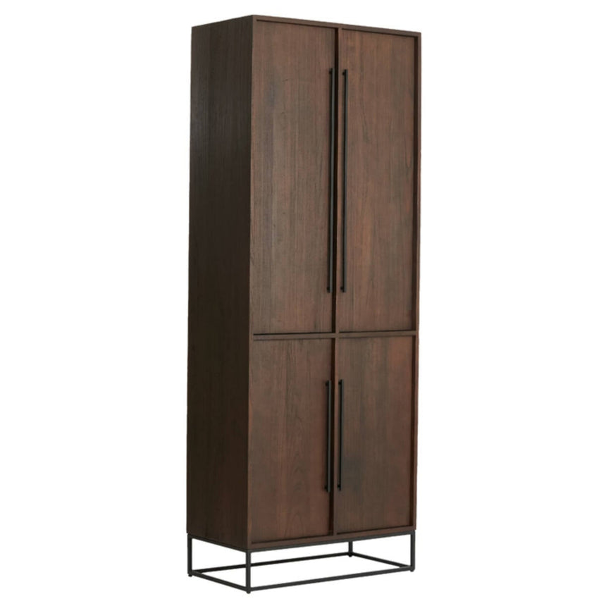 Yellow wooden dining table