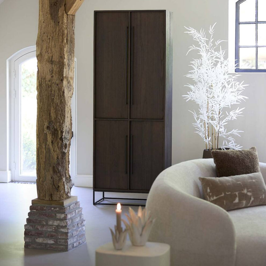 Yellow wooden dining table