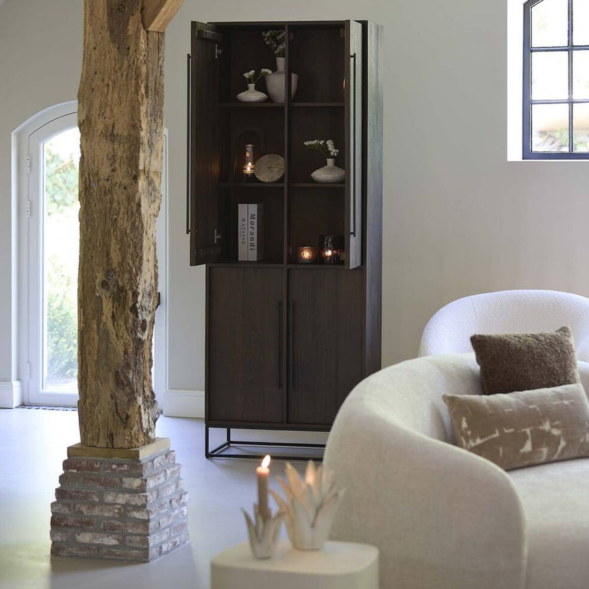 Yellow wooden dining table