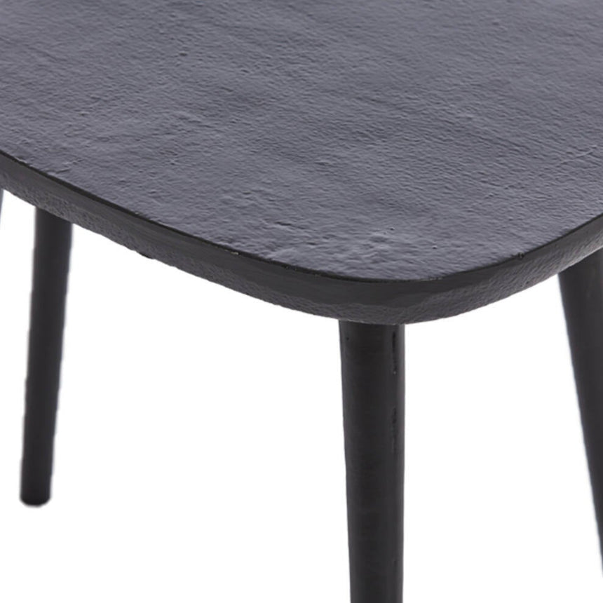 Yellow wooden dining table