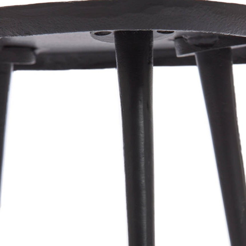 Yellow wooden dining table