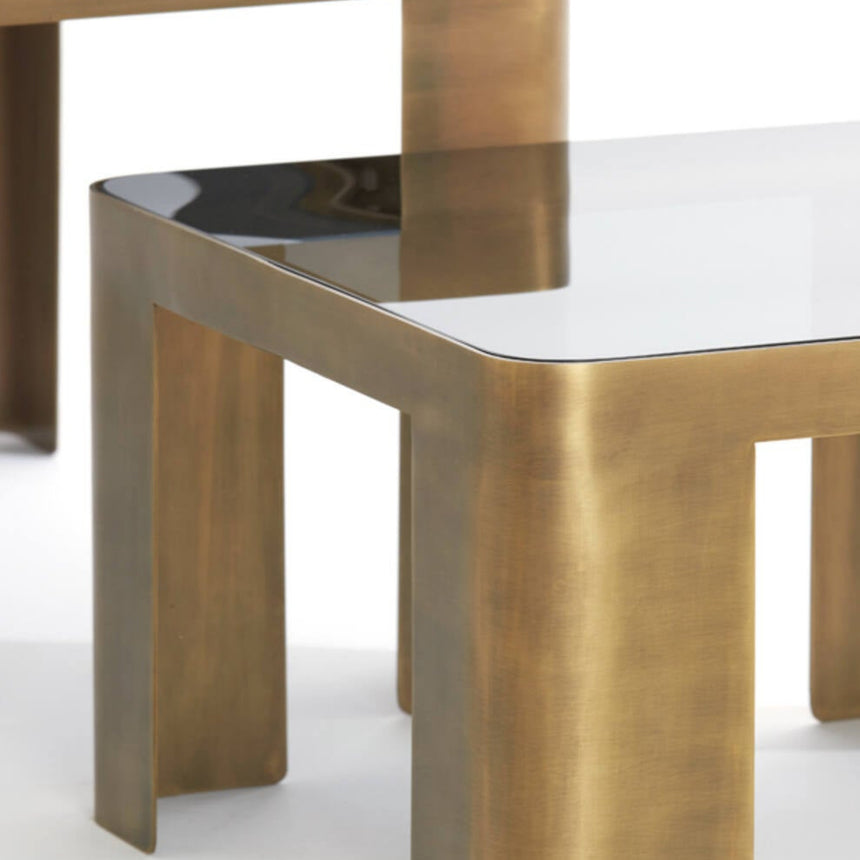 Yellow wooden dining table