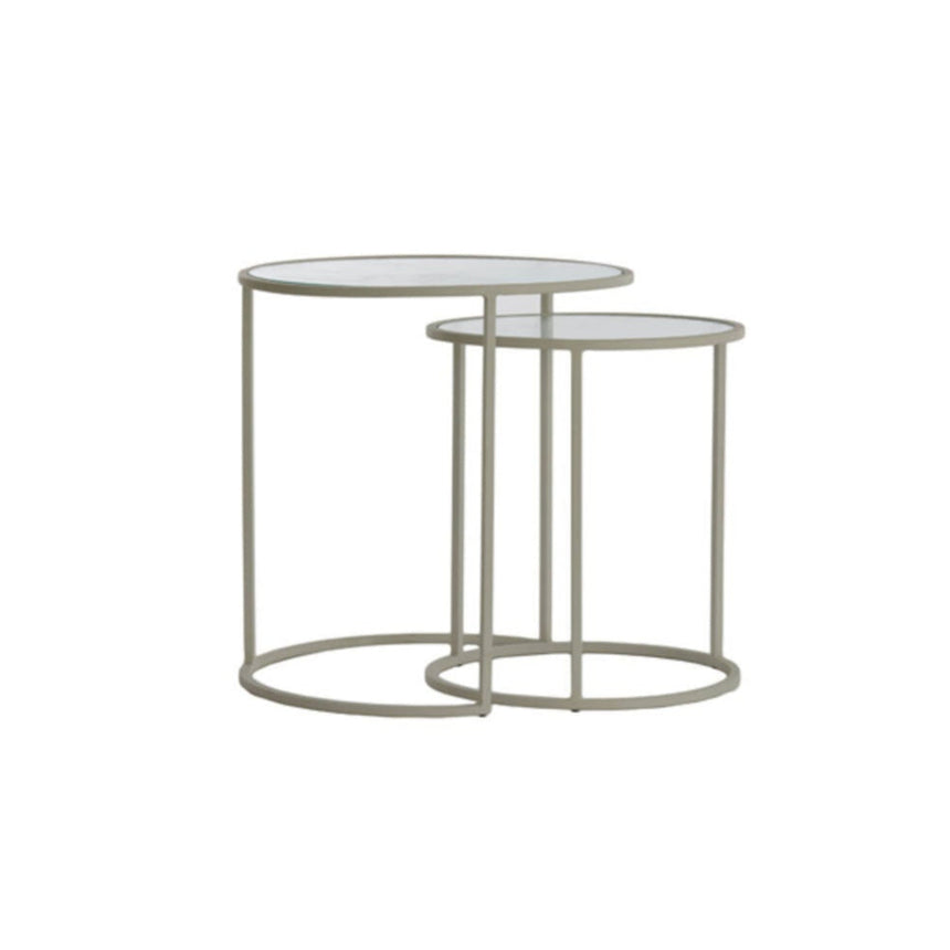 Talca üveg lerakóasztal szettben