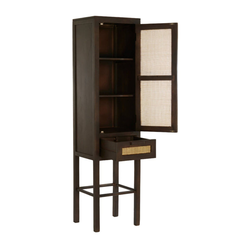 Yellow wooden dining table