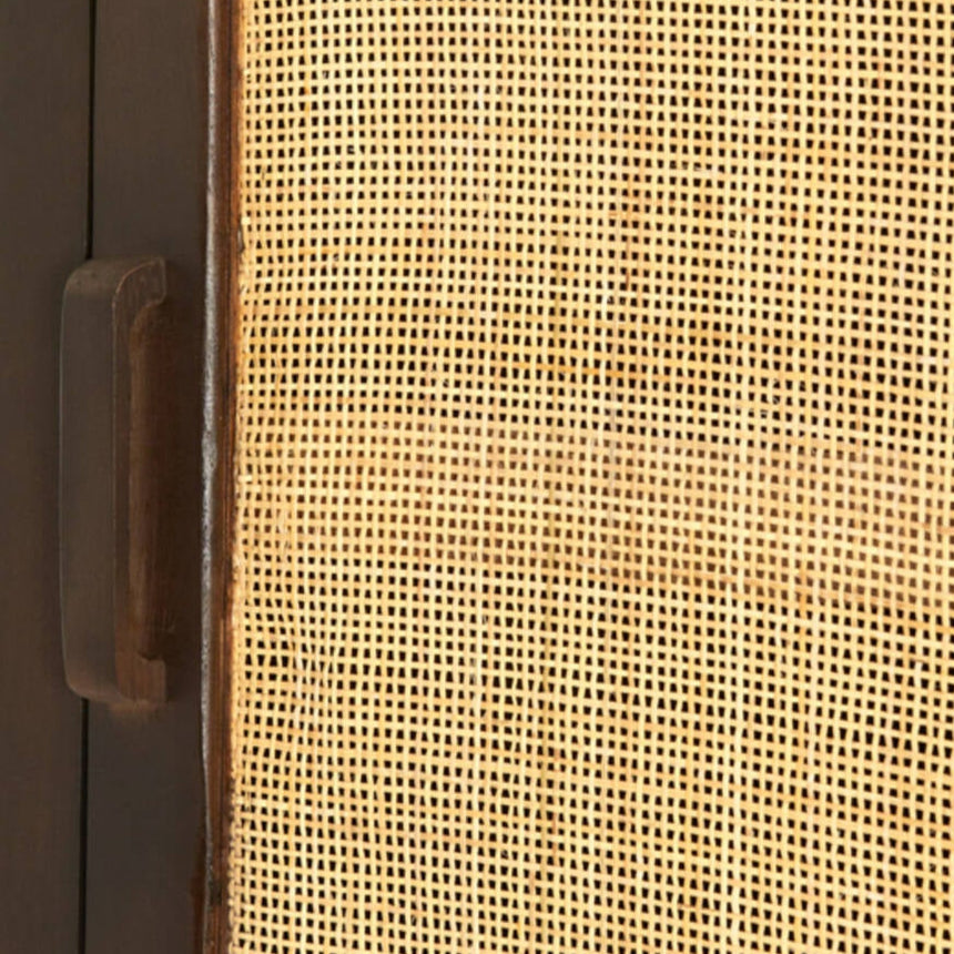 Yellow wooden dining table