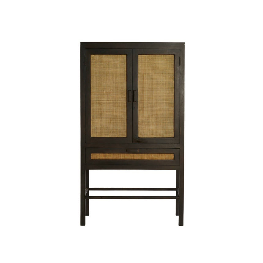 Yellow wooden dining table