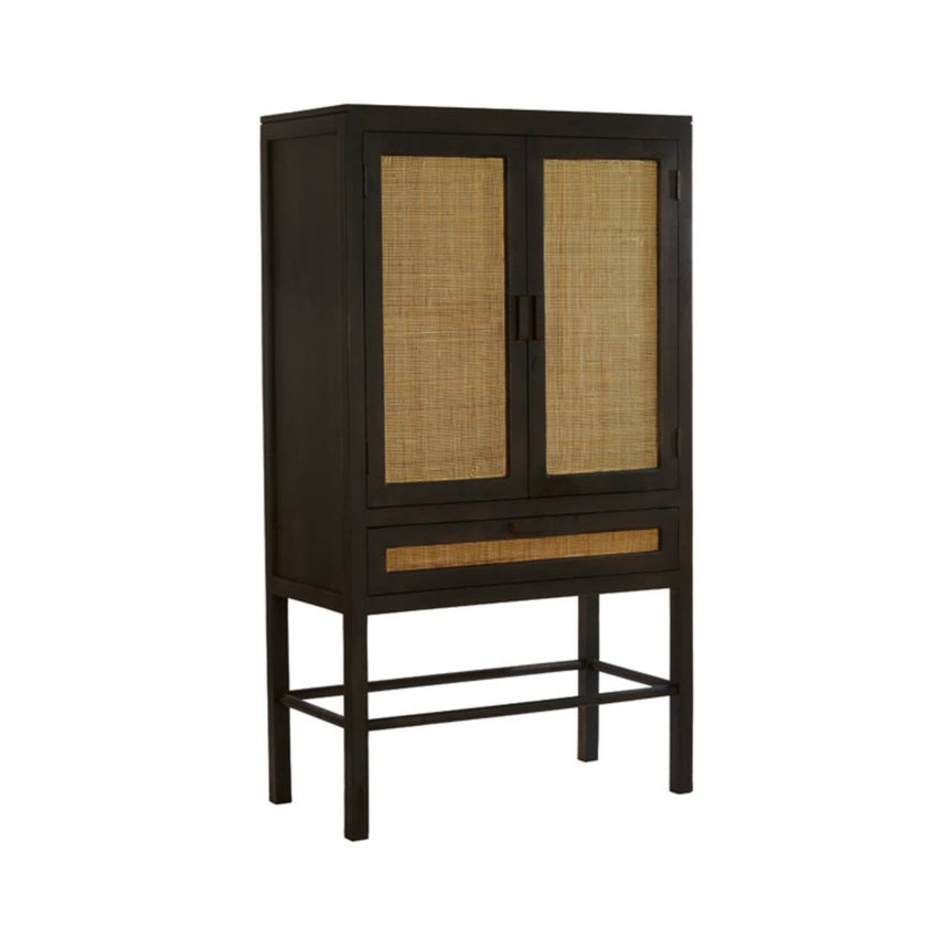 Yellow wooden dining table