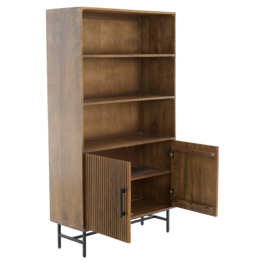 Yellow wooden dining table