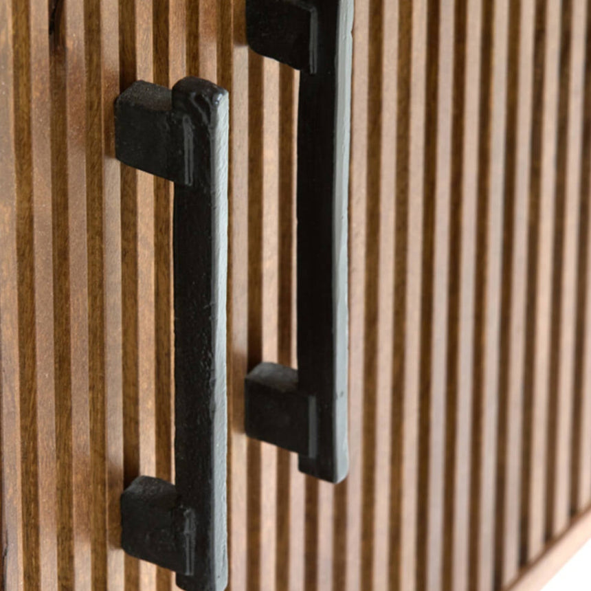 Yellow wooden dining table