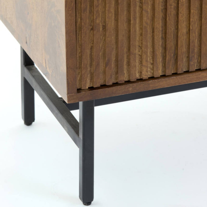 Yellow wooden dining table