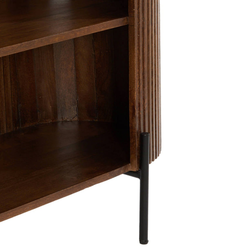 Yellow wooden dining table