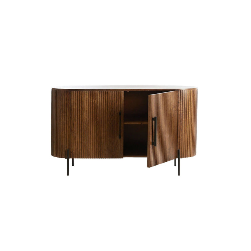 Yellow wooden dining table