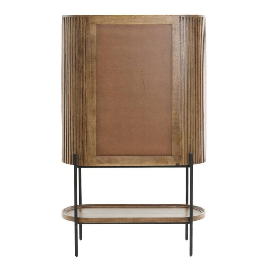 Yellow wooden dining table