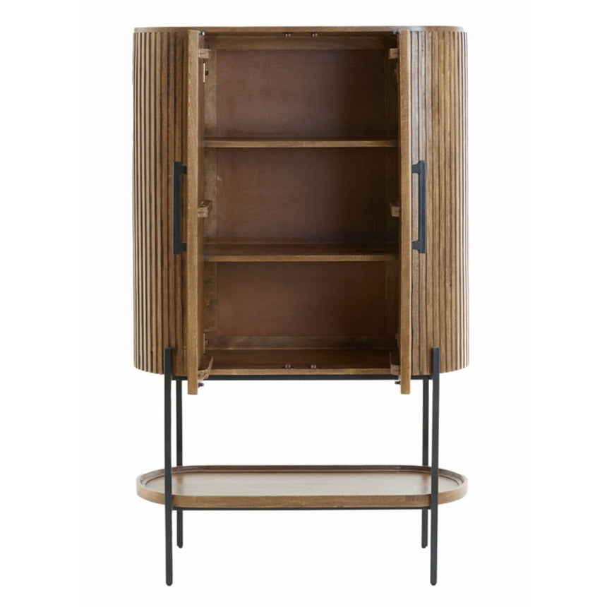 Yellow wooden dining table