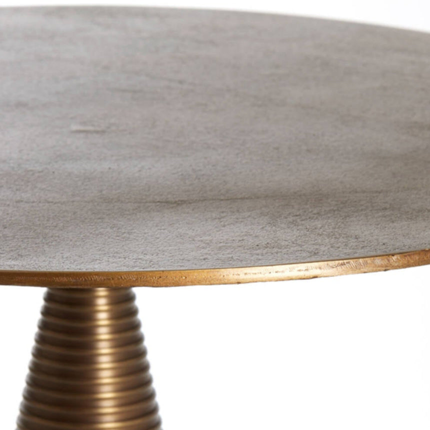 Yellow wooden dining table