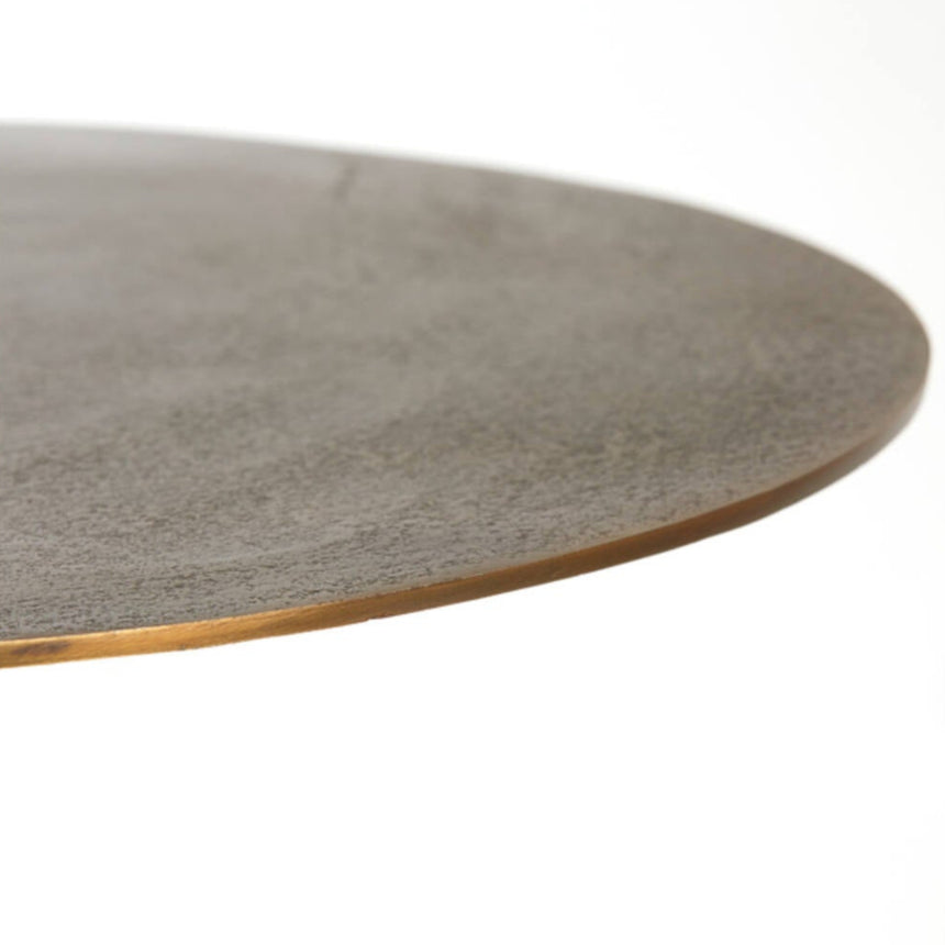 Yellow wooden dining table