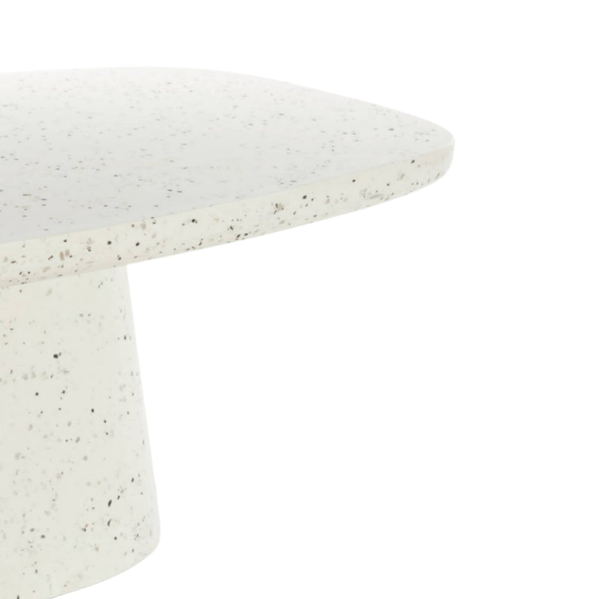 Yellow wooden dining table