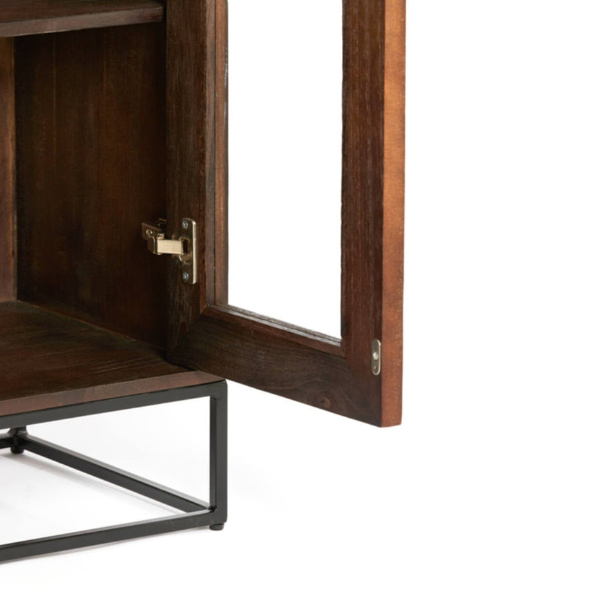 Yellow wooden dining table