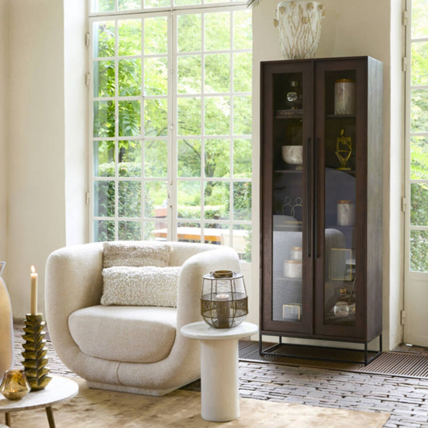 Yellow wooden dining table