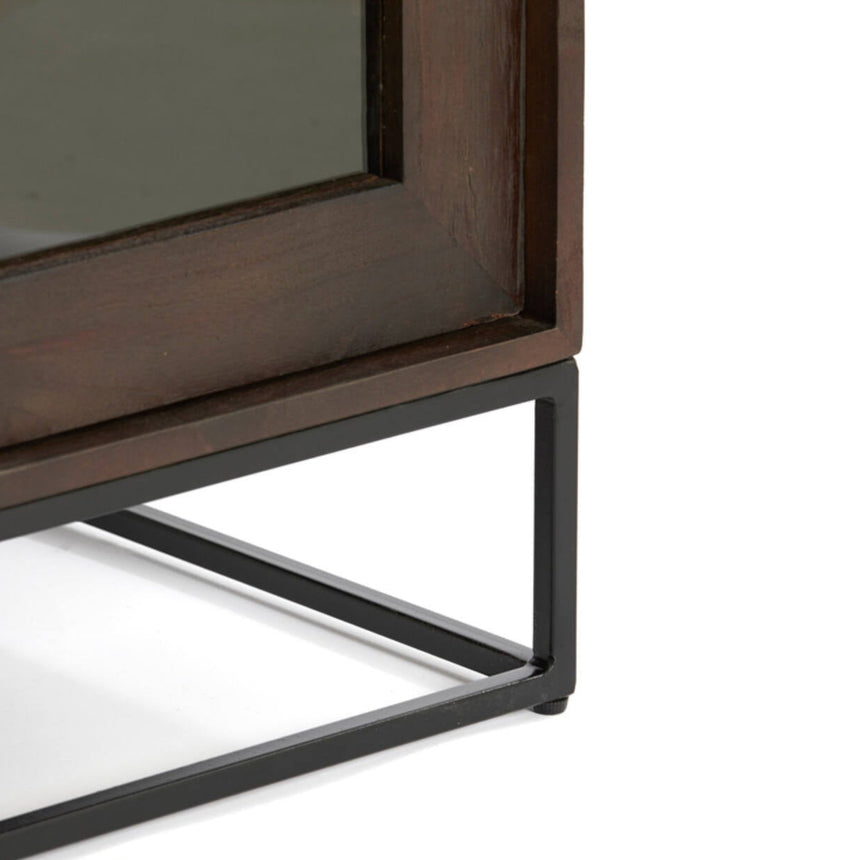 Yellow wooden dining table