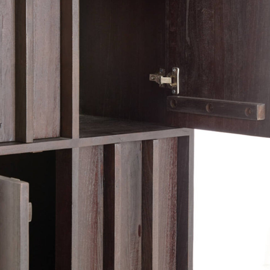 Yellow wooden dining table