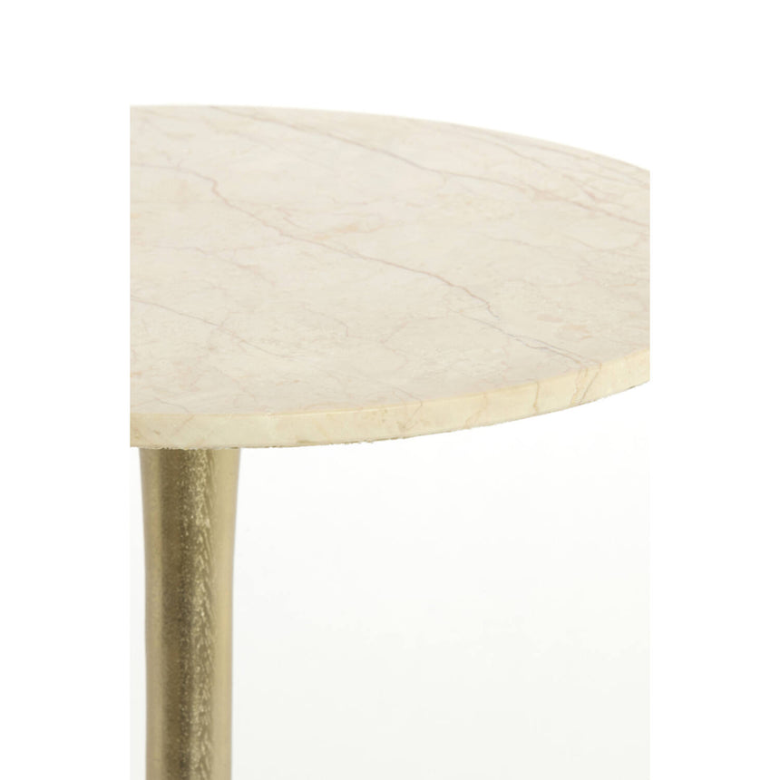 Tomar lerakóasztal – Elegáns márványfelület és arany tónusú váz