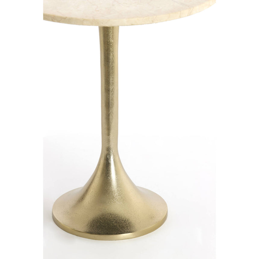 Tomar márványozott kő lerakóasztal – Light Gold vázzal