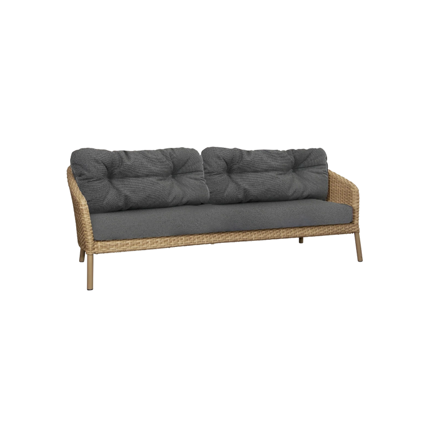 Ocean 3 személyes szövet kerti kanapé