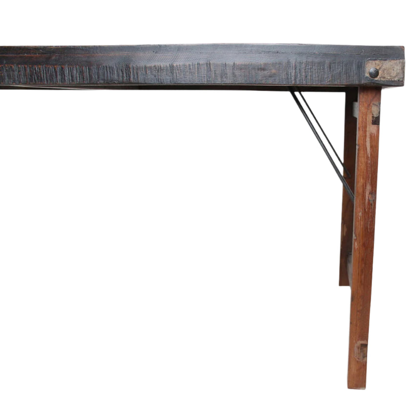 Dining wooden folding table 165x75
