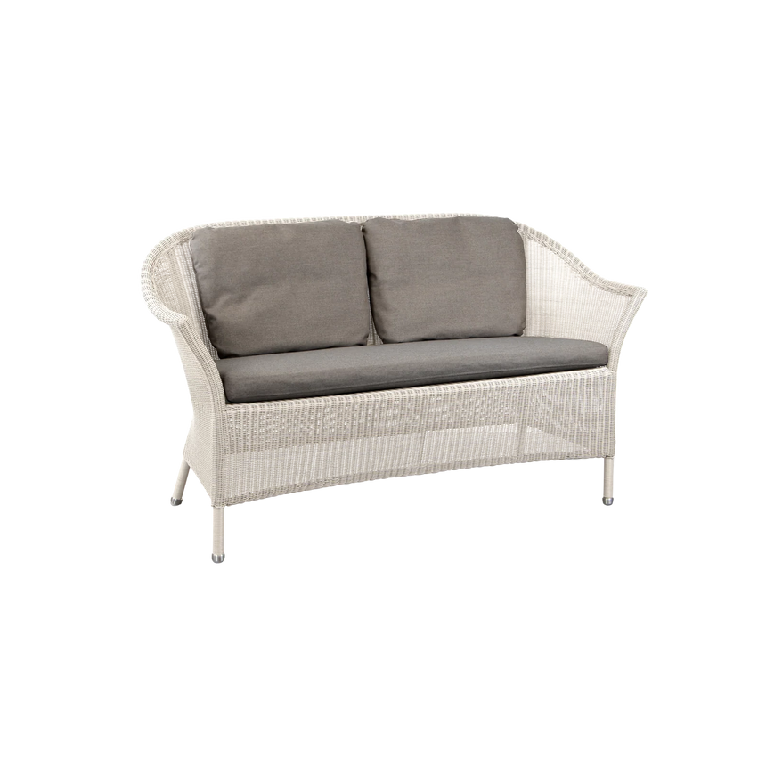 Lansing 2 személyes szövet kerti kanapé dupla párnával