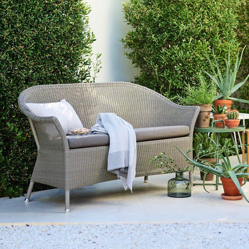 Lansing 2 személyes szövet kerti kanapé